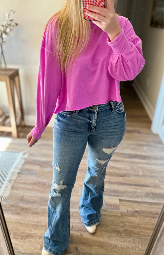 Long Sleeve Crop Tee