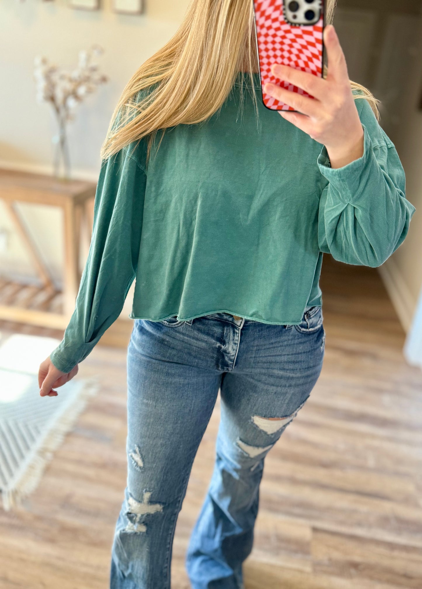 Long Sleeve Crop Tee
