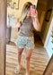 Cheetah Frayed Hem Shorts
