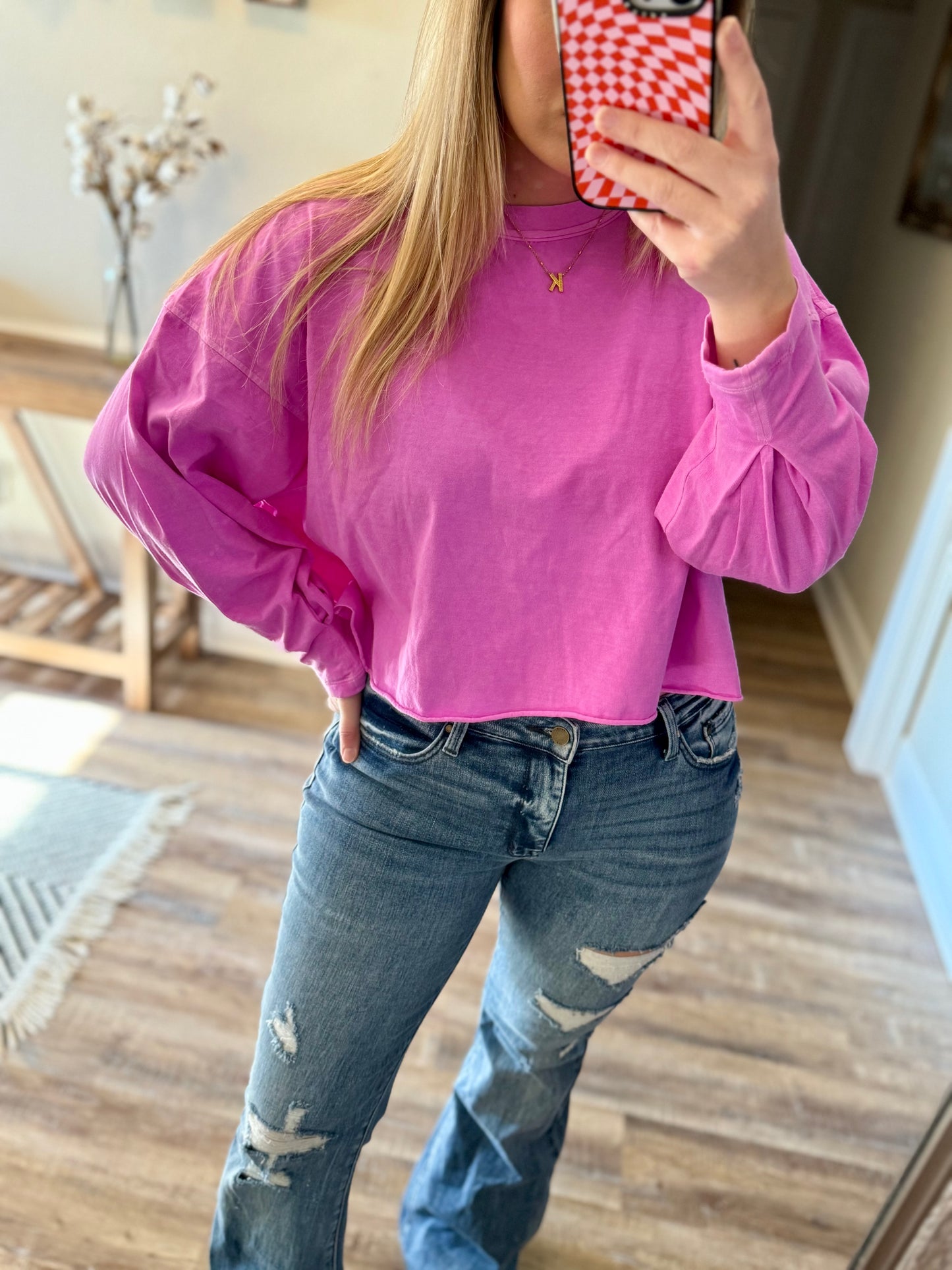 Long Sleeve Crop Tee