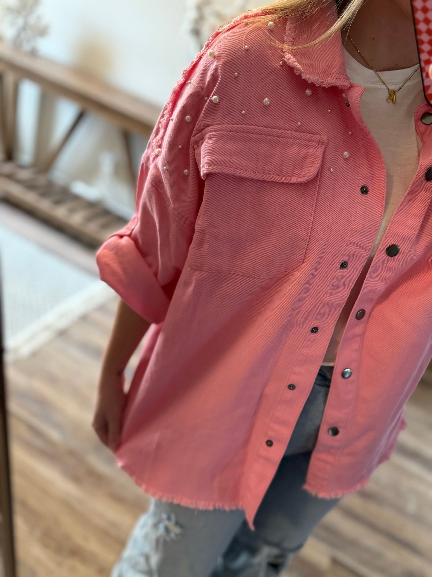 Bubblegum Pearl Shacket