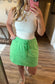 Neon Green Mini Skort