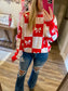 Bow Checkered Sweater