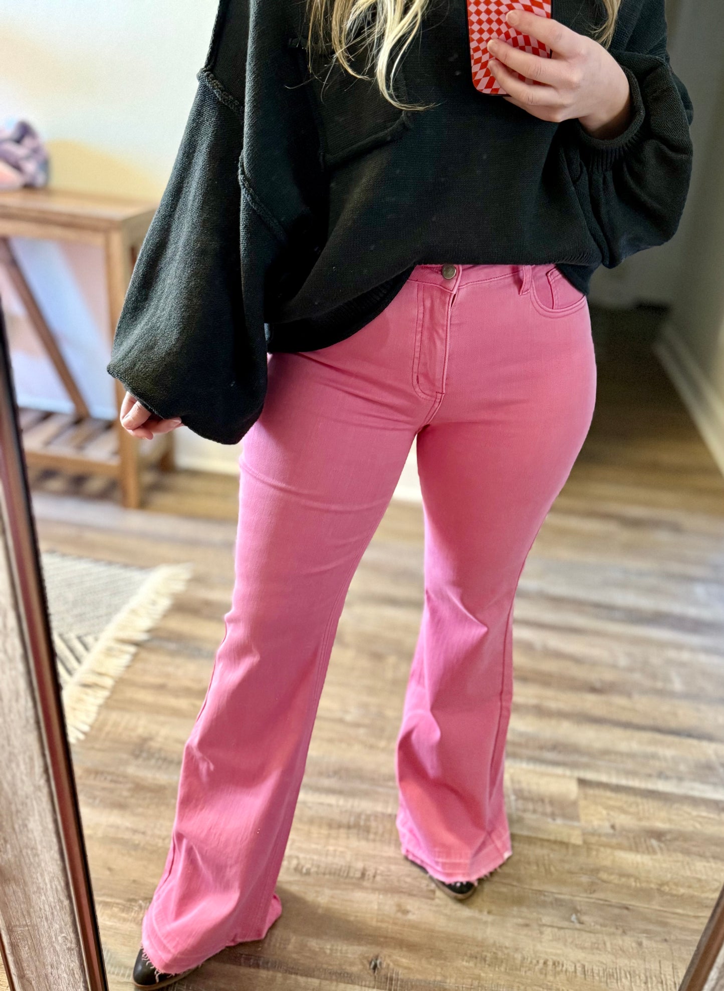 Pretty in Pink Bell Bottoms