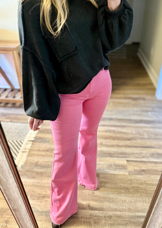 Pretty in Pink Bell Bottoms