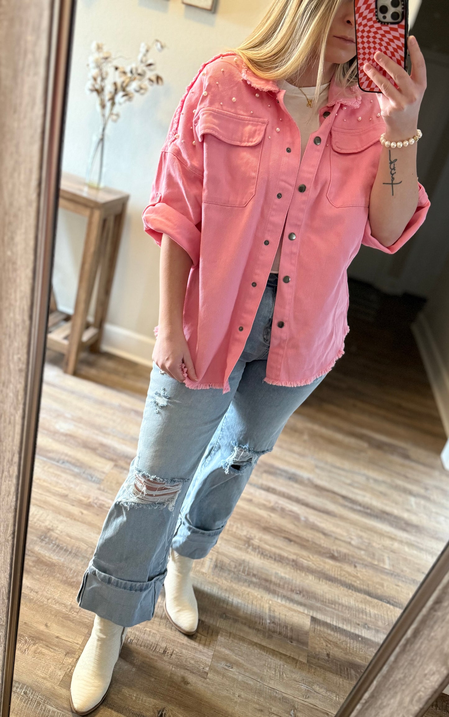 Bubblegum Pearl Shacket