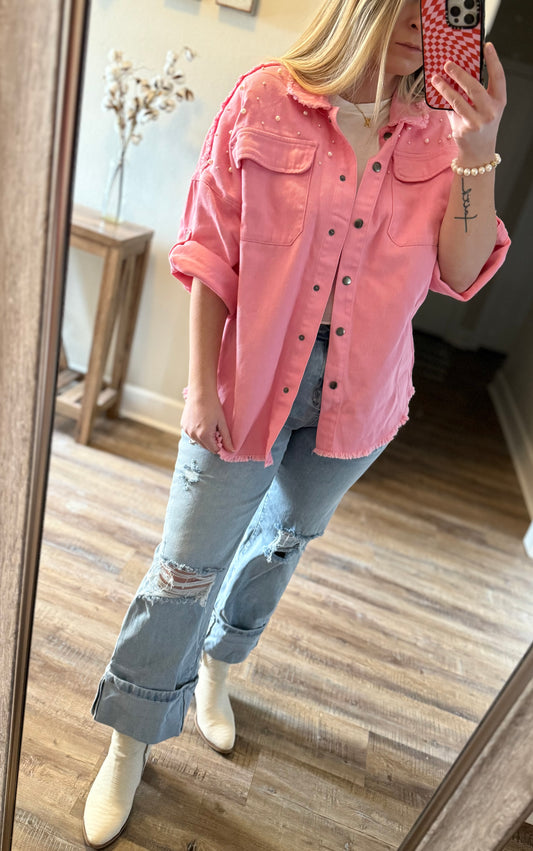 Bubblegum Pearl Shacket