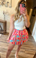 Abstract Ruffle Skort