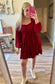 Velvet Babydoll Dress