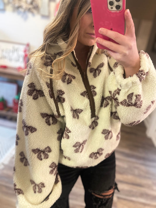 Sherpa Bow Pullover
