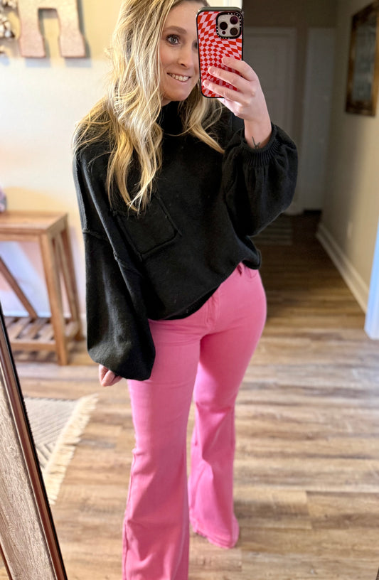 Pretty in Pink Bell Bottoms