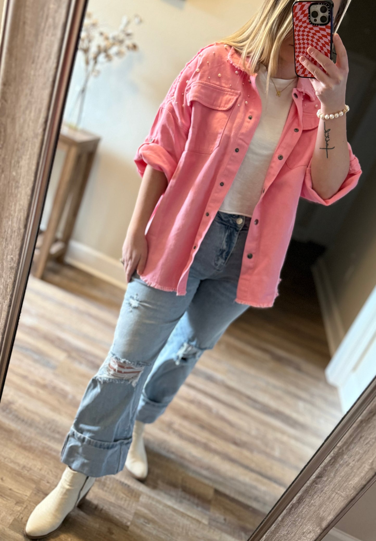 Bubblegum Pearl Shacket