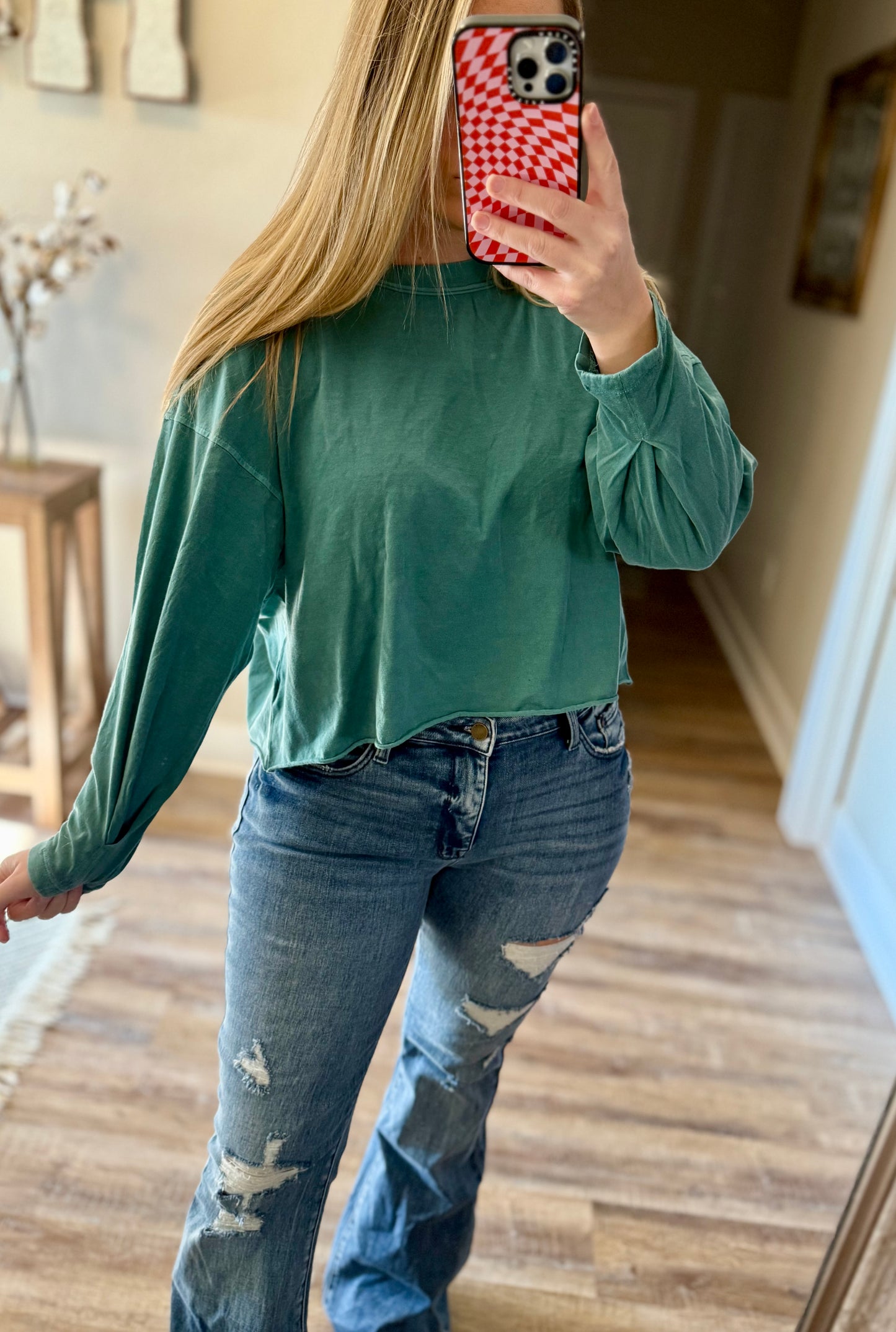 Long Sleeve Crop Tee