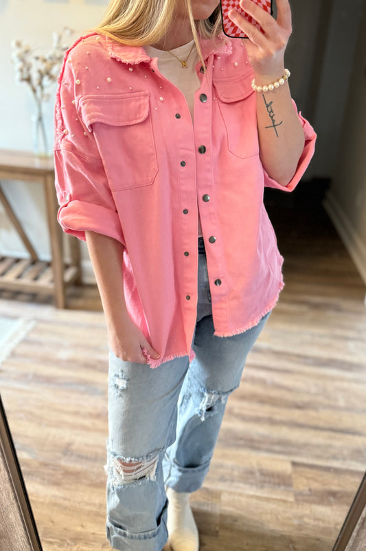 Bubblegum Pearl Shacket