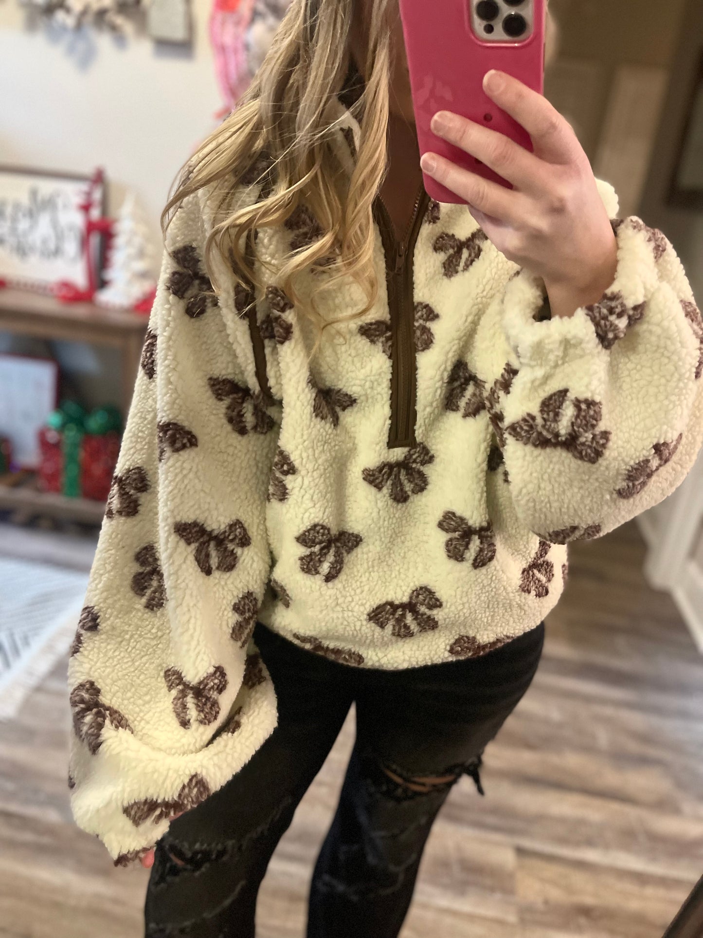 Sherpa Bow Pullover